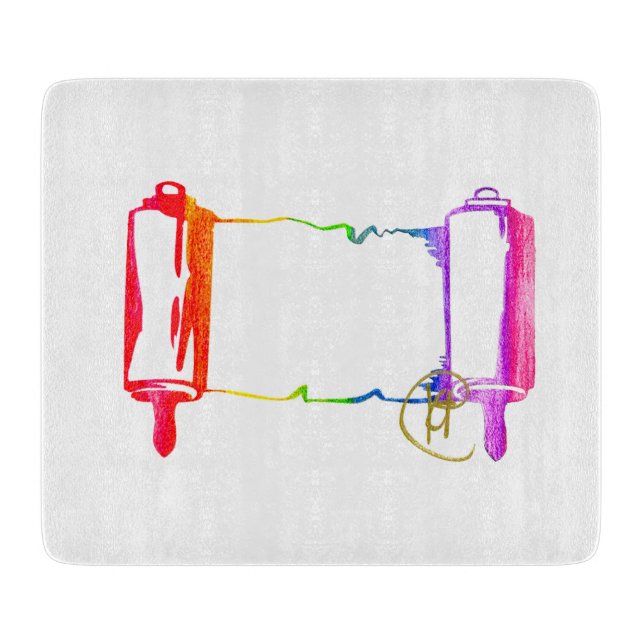 Pride Torah Art Challah Caking Board (Framsidan)
