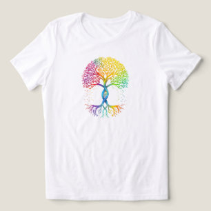 Pride Träd des Livet Tröja: HBTQ Regnbåge Grafisk T Shirt