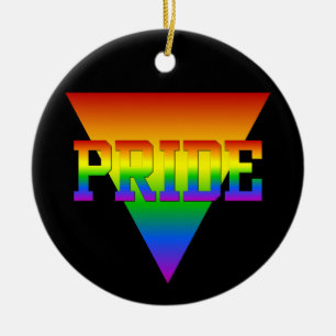 Pride Triangelns-utsmyckning, anpassa Julgransprydnad Keramik
