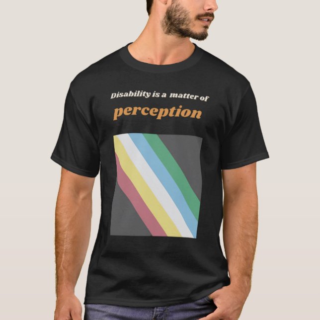 Pride-tröja för funktionsnedsättning t shirt (Framsida)