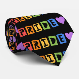 Pride Typography Neck Tie Slips