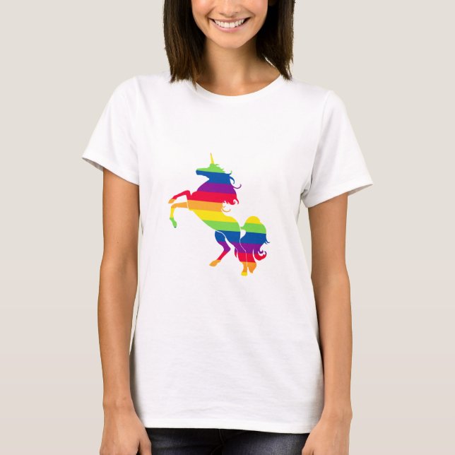 Pride Unicorn T Shirt (Framsida)