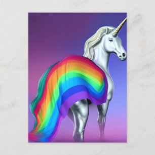 Pride Unicorn-vykort Vykort