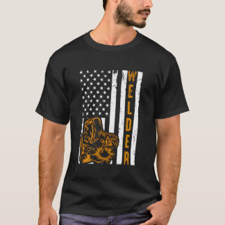 Pride USA flagga Manar Pappa Far Welding T Shirt