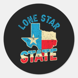 Pride USA Patriot Lone Star State Texas Independen Runt Klistermärke