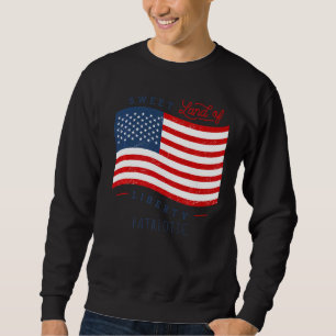Pride USA:s Flagga USA:s 4:e juli Patriotic Americ Lång Ärmad Tröja
