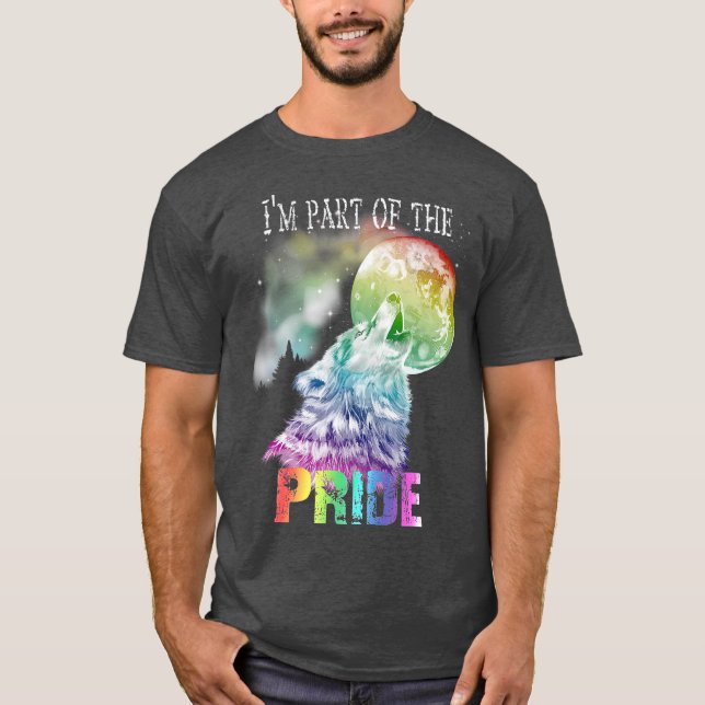 Pride Varg LGB Gay-Lesbisk T Shirt (Framsida)