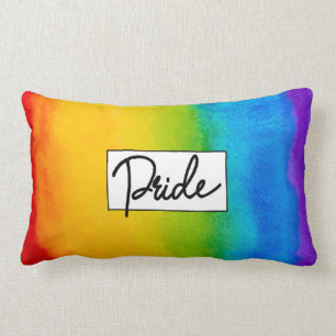 Pride Vattenfärg Stil Lumbarkudde