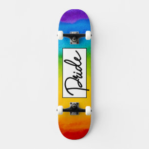 Pride Vattenfärg Stil Mini Skateboard Bräda 18,5 Cm