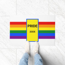 Pride vid HBT-domänen (Home Rainbow LGBTQ Doormat)
