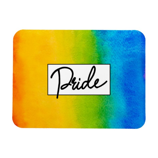 Pride Watercolor Stil Magnet (Horisontell)
