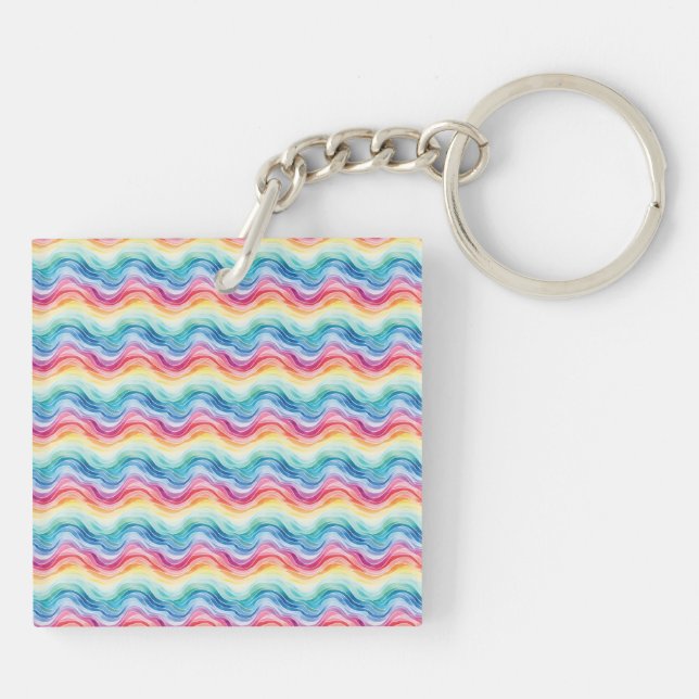 Pride Wavy Rainbow Stripes Pattern Two-sided (Baksidan)