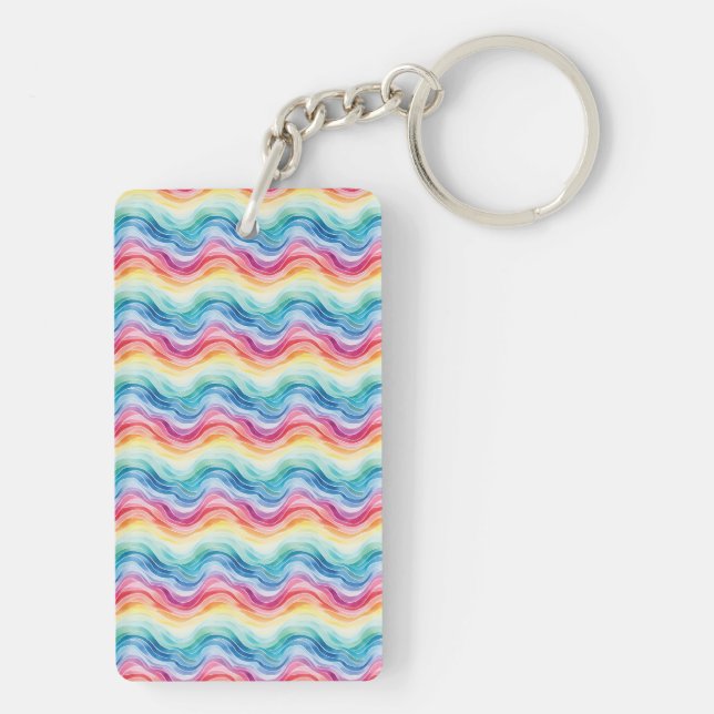 Pride Wavy Rainbow Stripes Pattern Two-sided (Baksidan)
