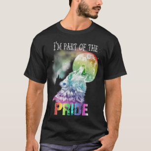 Pride Wolf T-Shirt HBTQ Gay Lesbisk