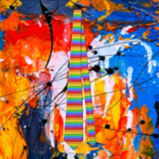 Prideband: Horisontell regnbåge Slips (Skapare uppladdad)