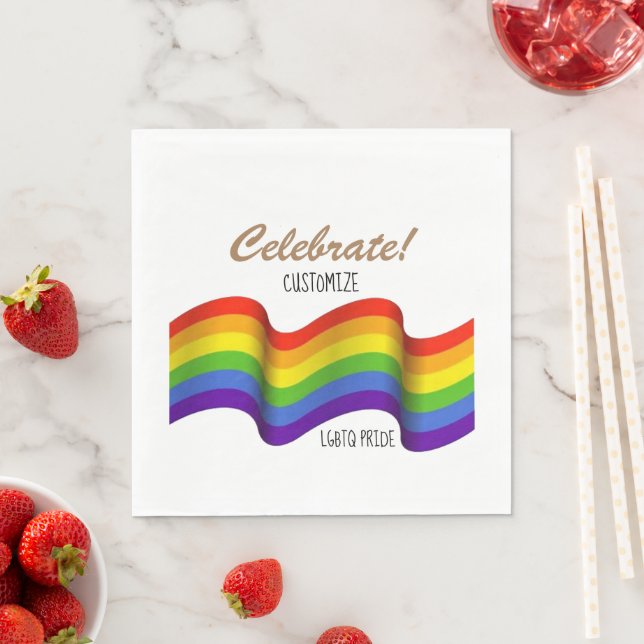 Pridefirande pappersservetter (Insitu)