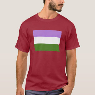 PRIDEFLAGGA FÖR OFFICIELL GENDERQUEER T-SHIRT