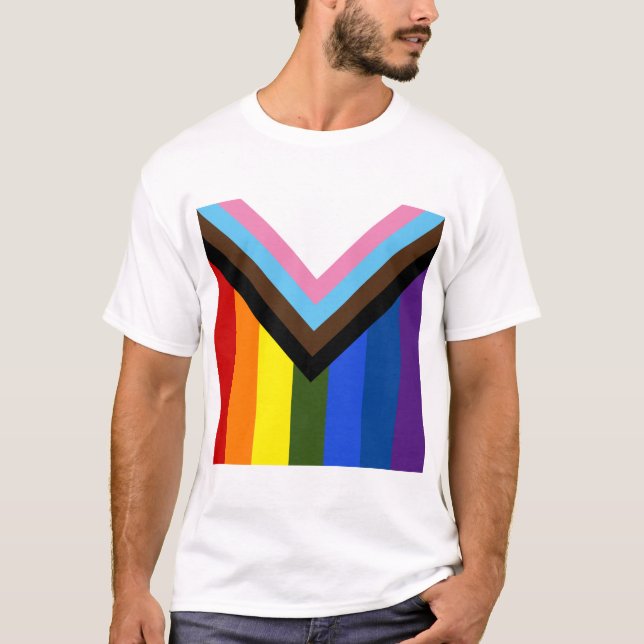 Prideframstegflagga T Shirt (Framsida)