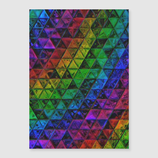 Prideglas  magnetisk inbjudningskort (Framsida)