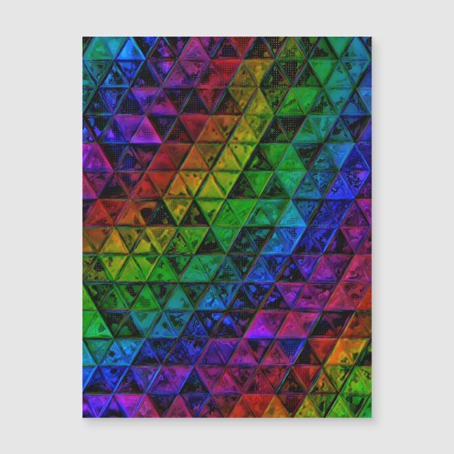 Prideglas  magnetisk inbjudningskort (Framsida)