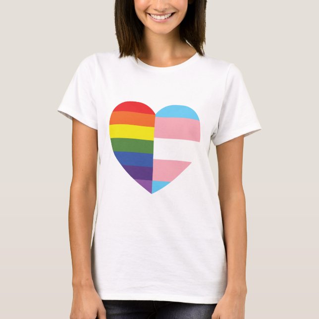 Pridehjärtor! T Shirt (Framsida)