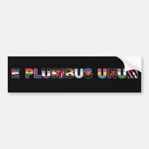 Prideklistermärke för E Pluribus Unum Bildekal