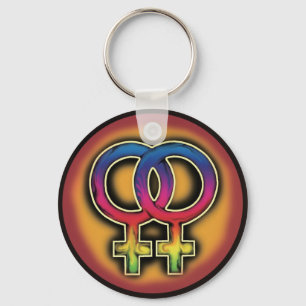 pridekvinnakeychain nyckelring