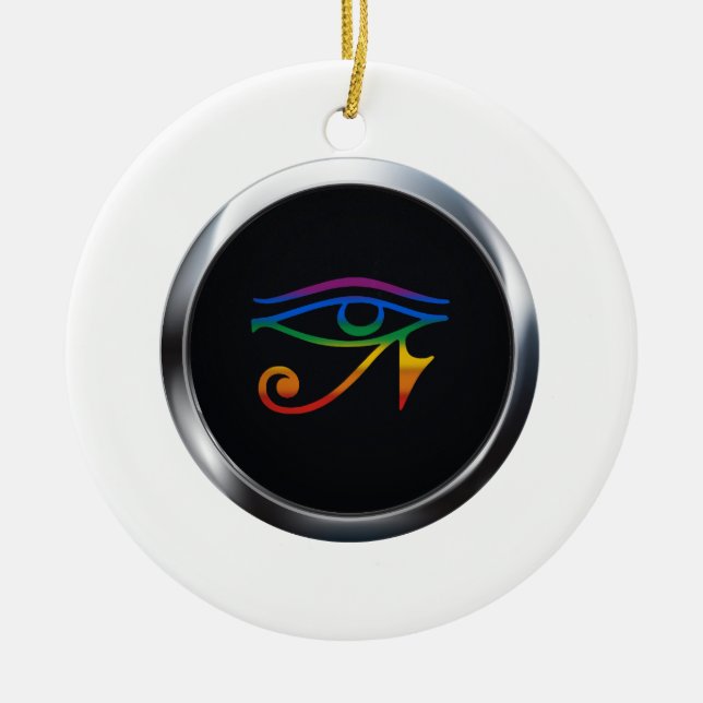 PRIDEMEDALJONG FÖR BÖG GOTH JULGRANSPRYDNAD KERAMIK (Framsidan)