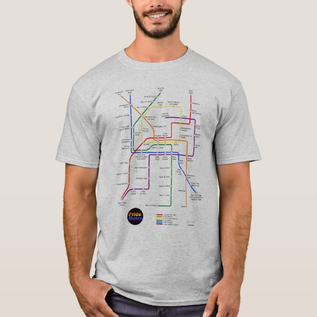 PrideMetromanar T-tröja T Shirt (Framsida)