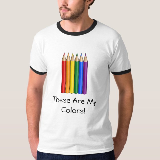 Priden med hbt-regnbåge T-Shirt (Framsida)