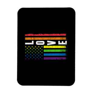 Pridepresent För Hbtq Män Kvinnor Regnbågsflagga G Magnet