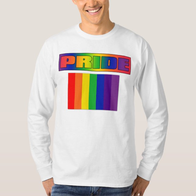Prideregnbågeflagga T-shirt (Framsida)