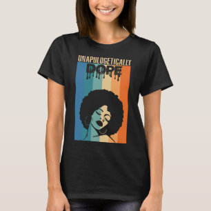 Pridet Afro Woman Retro, opologertiskt, T Shirt