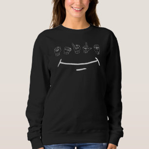 Pridet American Sign Language Asl för Döv Person A T Shirt