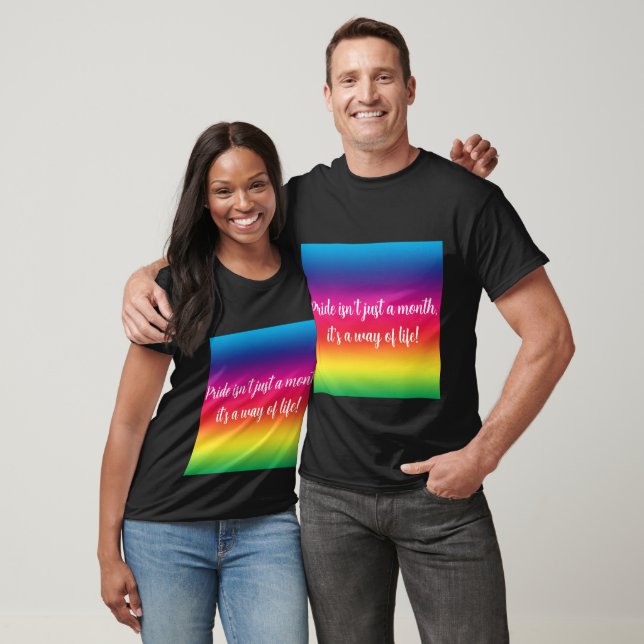 Pridet är inte bara en månad - Pridet T Shirt (Unisex)