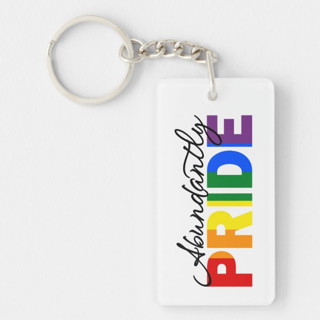 Pridet är stolt över att vara Gay Acrylic Keychain (Framsidan)