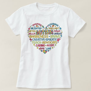 Pridet Autism Awareness Heart Puzzle Biet T Shirt