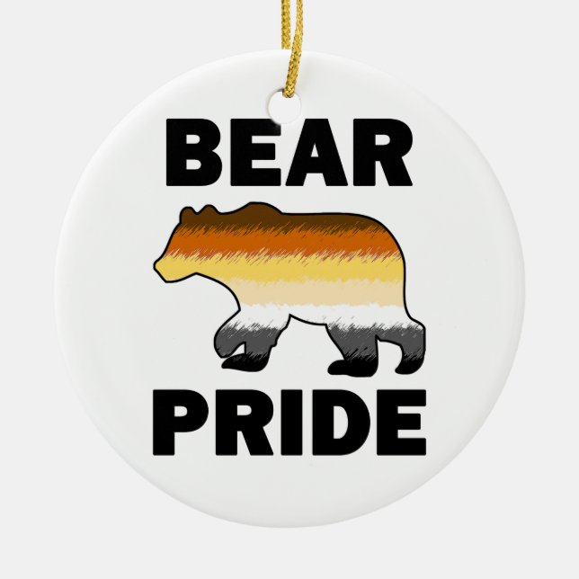 Pridet Bear Julgransprydnad Keramik (Framsidan)