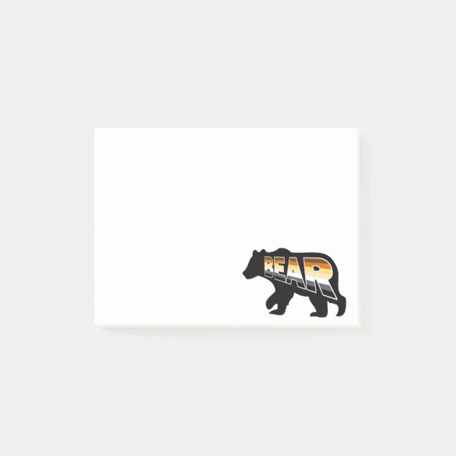 Pridet Bear Post-it Block (Framsida)