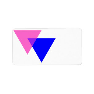 Pridet Biangles Bisexual Adressetikett