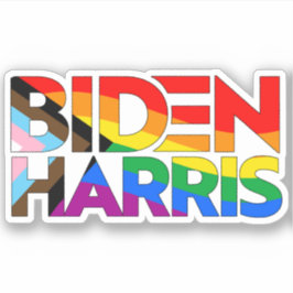 Pridet Biden Harris LGBTQ+ Progress Klistermärken