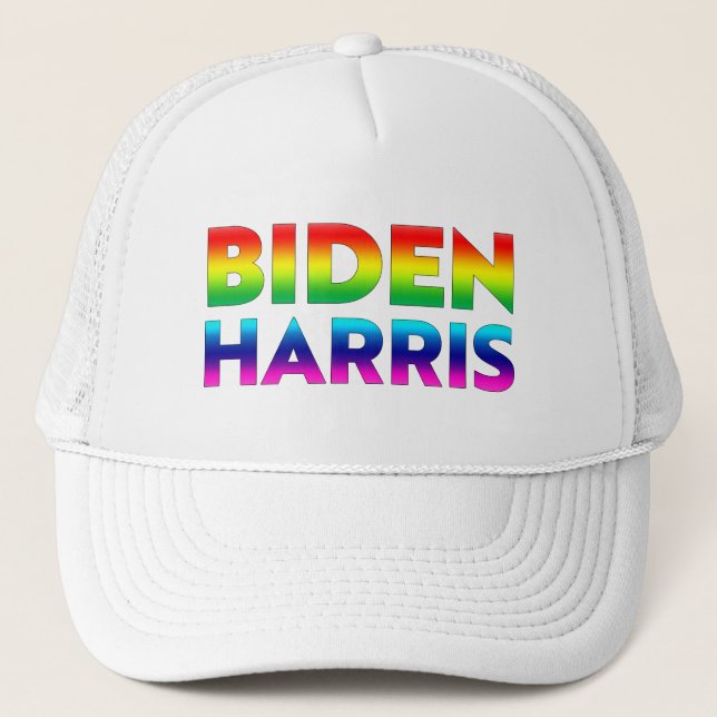 Pridet Biden Harris rainbow färg Keps (Framsida)