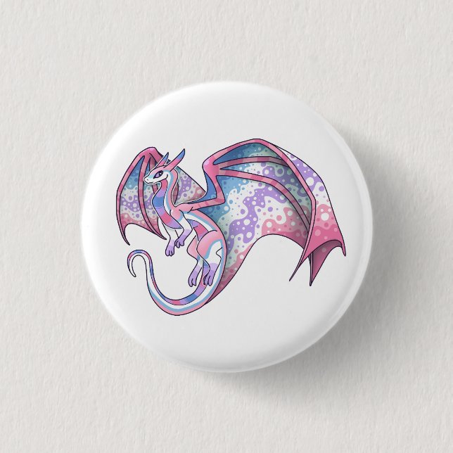 Pridet Bigender Dragon Knapp (Framsida)