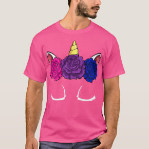 Pridet Biseual Unicorn LGBTQ Cute Magic Subtle Bi T Shirt