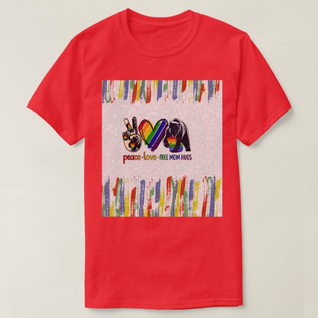 Pridet Björnbjörn av hbt-Gay pride Pappa T Shirt (Design framsida)