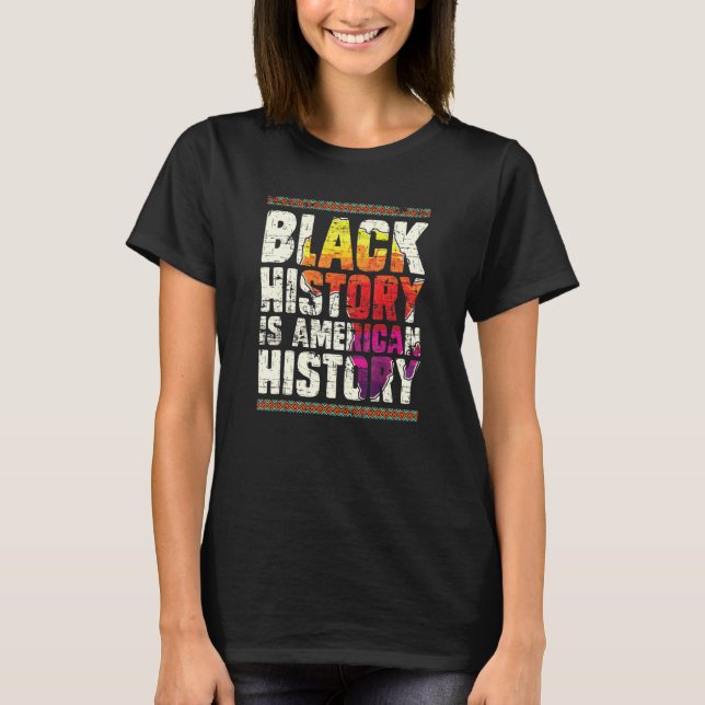 Pridet Black American Black History T Shirt (Framsida)
