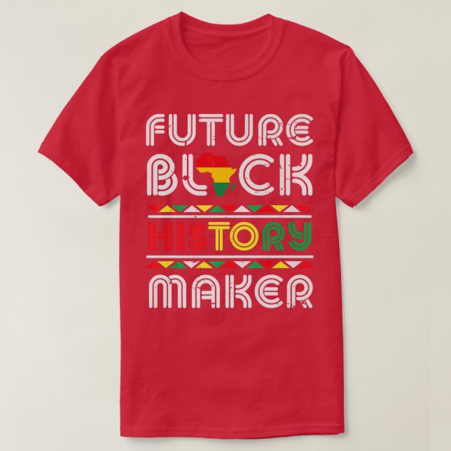 Pridet Black Histo i Framtida svartvagenshistorik T Shirt (Design framsida)
