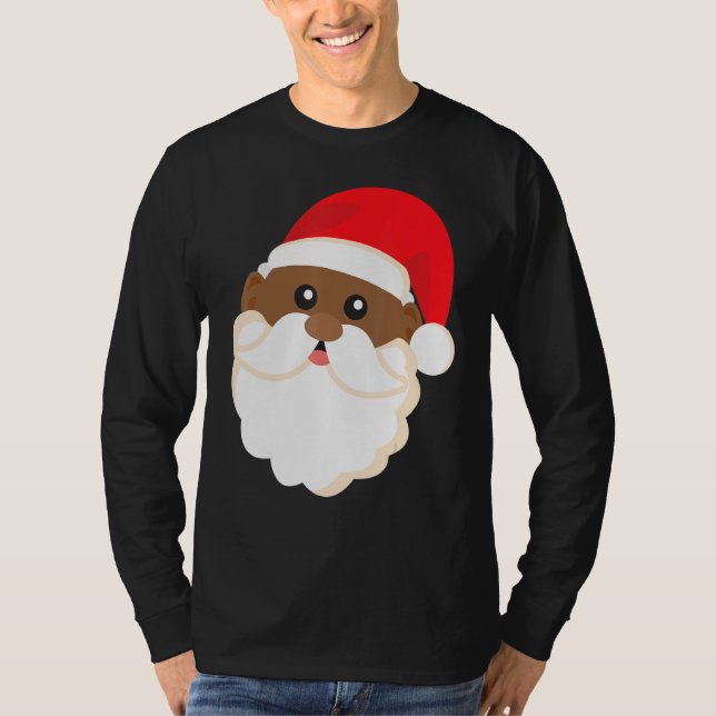 Pridet Black History Santa Funny Coola - jul T Shirt (Framsida)