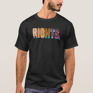 Pridet BLM Equali, Human Högers LGBTQ Rational Jus T Shirt