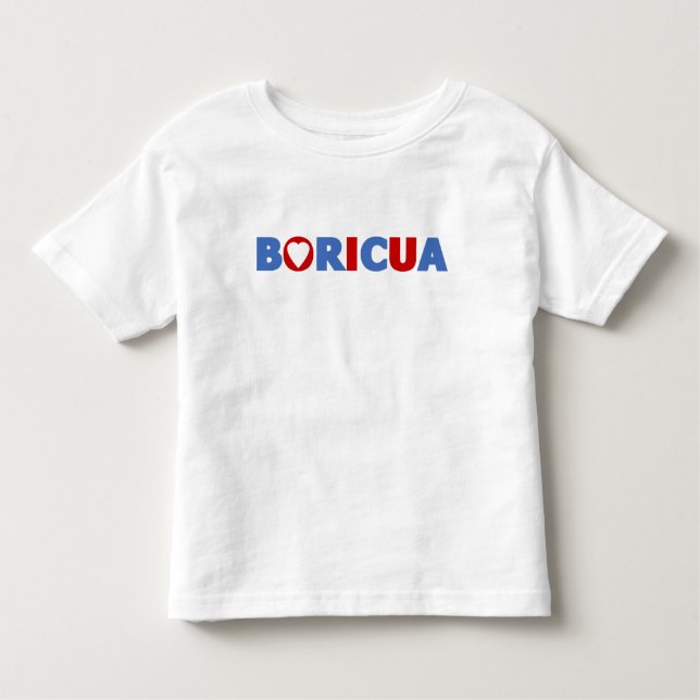 Pridet Boricua Puerto Rican Tee Shirt (Framsida)
